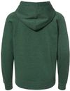 Am image of a Custom Independent Trading Co Youth Special Blend Raglan Hooded Sweatshirt in Moss!