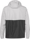 Am image of a Custom Independent Trading Co. Lightweight Windbreaker Pullover Jacket in Smoke/ Graphite!