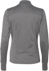 Am image of a Custom Independent Trading Co Womens Poly Tech Full Zip Track Jacket in Gunmetal Heather!