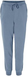 Am image of a Custom Independent Trading Co Pigment Dyed Fleece Pants in Pigment Slate Blue!