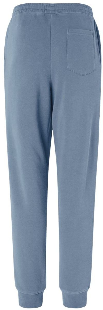 Am image of a Custom Independent Trading Co Pigment Dyed Fleece Pants in Pigment Slate Blue!