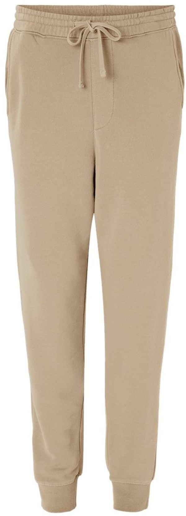 Am image of a Custom Independent Trading Co Pigment Dyed Fleece Pants in Pigment Sandstone!