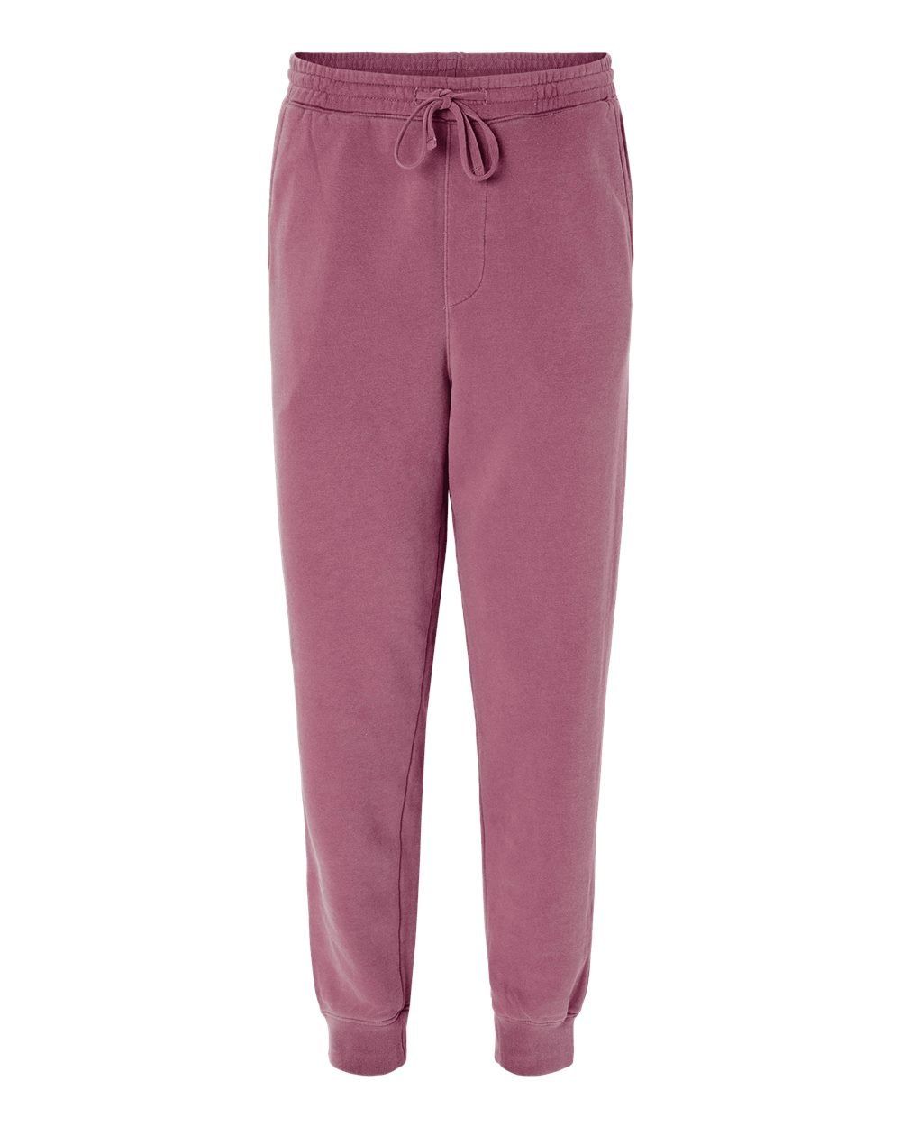 Independent Trading Co Pigment Dyed Fleece Pants in Pigment Maroon