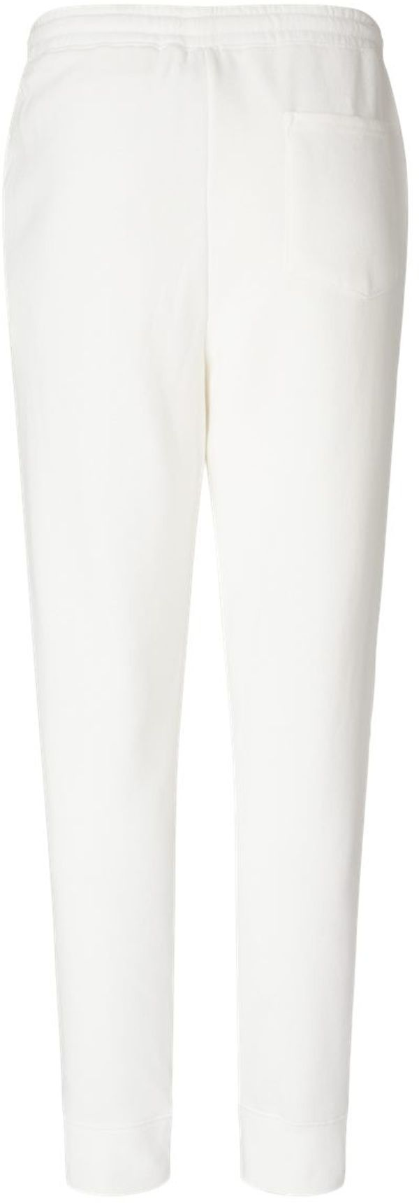 Am image of a Custom Independent Trading Co Pigment Dyed Fleece Pants in White!