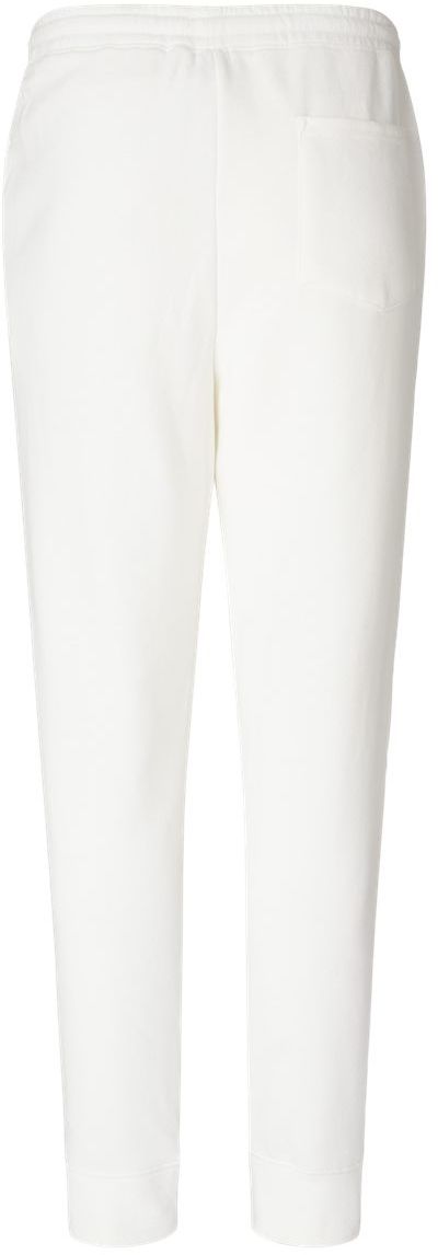 Am image of a Custom Independent Trading Co Pigment Dyed Fleece Pants in White!