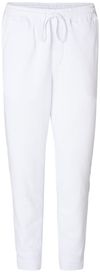 Am image of a Custom Independent Trading Co Midweight Fleece Pants in White!