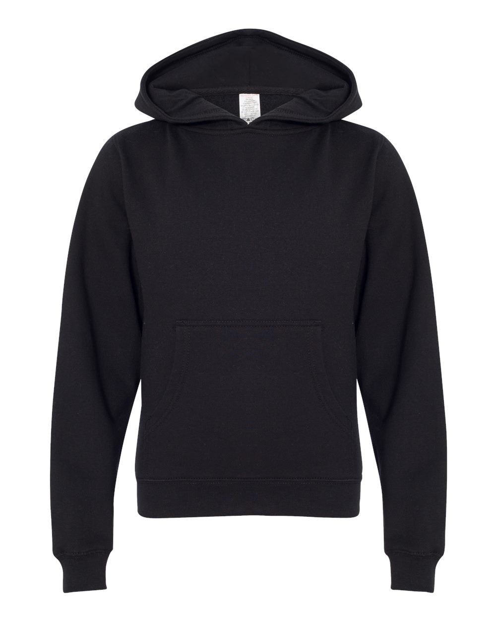 Independent Trading Co Youth Midweight Hooded Sweatshirt in Black