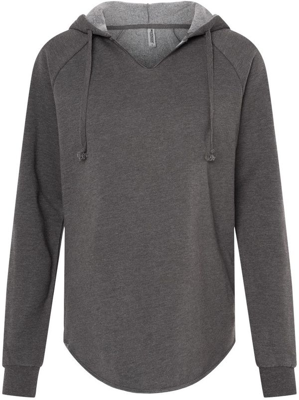 Am image of a Custom INDEPENDENT TRADING CO WOMEN'S CALIFORNIA WAVE WASH HOODED PULLOVER in Shadow!
