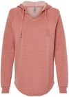 Am image of a Custom INDEPENDENT TRADING CO WOMEN'S CALIFORNIA WAVE WASH HOODED PULLOVER in Dusty Rose!