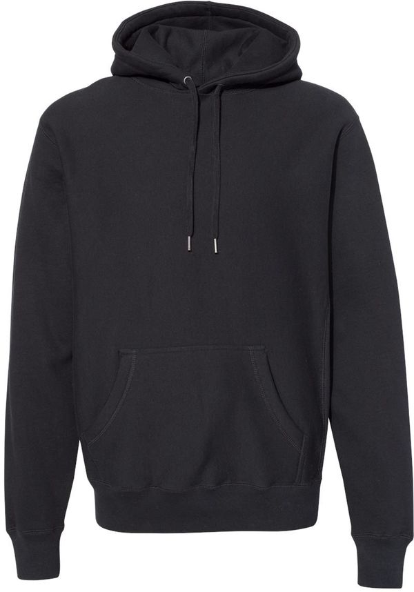 Am image of a Custom Independent Trading Co Premium Heavyweight Cross Grain Hoodie in Black!