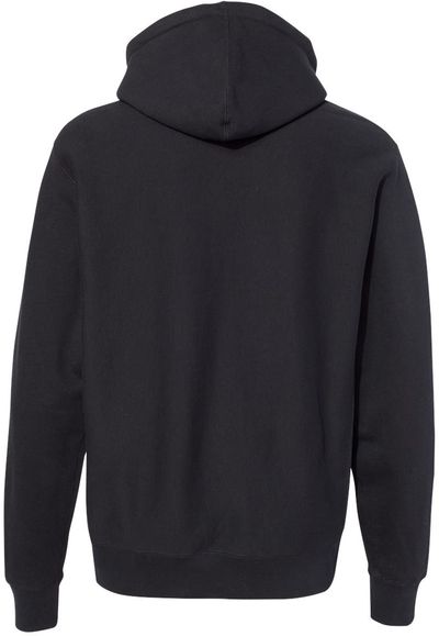 Am image of a Custom Independent Trading Co Premium Heavyweight Cross Grain Hoodie in Black!