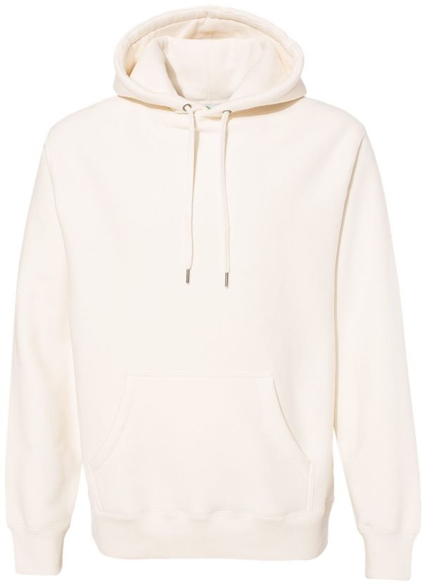 Am image of a Custom Independent Trading Co Premium Heavyweight Cross Grain Hoodie in Bone!