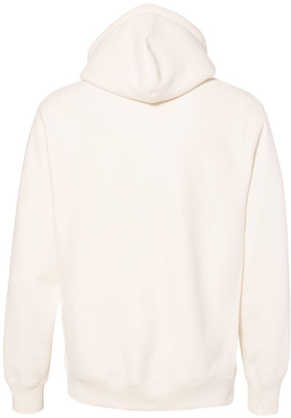 Am image of a Custom Independent Trading Co Premium Heavyweight Cross Grain Hoodie in Bone!