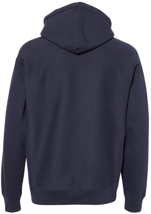 Am image of a Custom Independent Trading Co Premium Heavyweight Cross Grain Hoodie in Classic Navy!