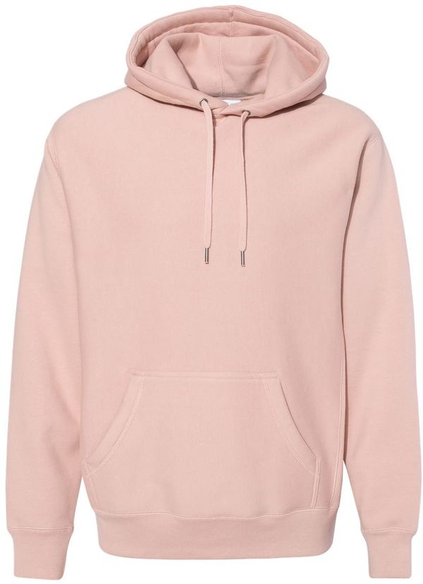 Am image of a Custom Independent Trading Co Premium Heavyweight Cross Grain Hoodie in Dusty Pink!