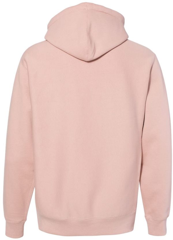 Am image of a Custom Independent Trading Co Premium Heavyweight Cross Grain Hoodie in Dusty Pink!
