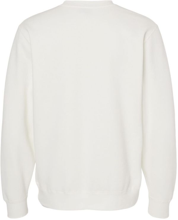 Am image of a Custom Independent Trading Co. Unisex Midweight Pigment Dyed Crewneck Sweatshirt in Ready for Dye!
