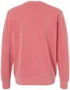 Am image of a Custom Independent Trading Co. Unisex Midweight Pigment Dyed Crewneck Sweatshirt in Pigment Pink!