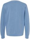 Am image of a Custom Independent Trading Co. Unisex Midweight Pigment Dyed Crewneck Sweatshirt in Pigment Light Blue!