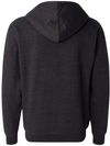 Am image of a Custom INDEPENDENT TRADING CO ADULT MIDWEIGHT ZIP HOODED SWEATSHIRT in Charcoal Heather!