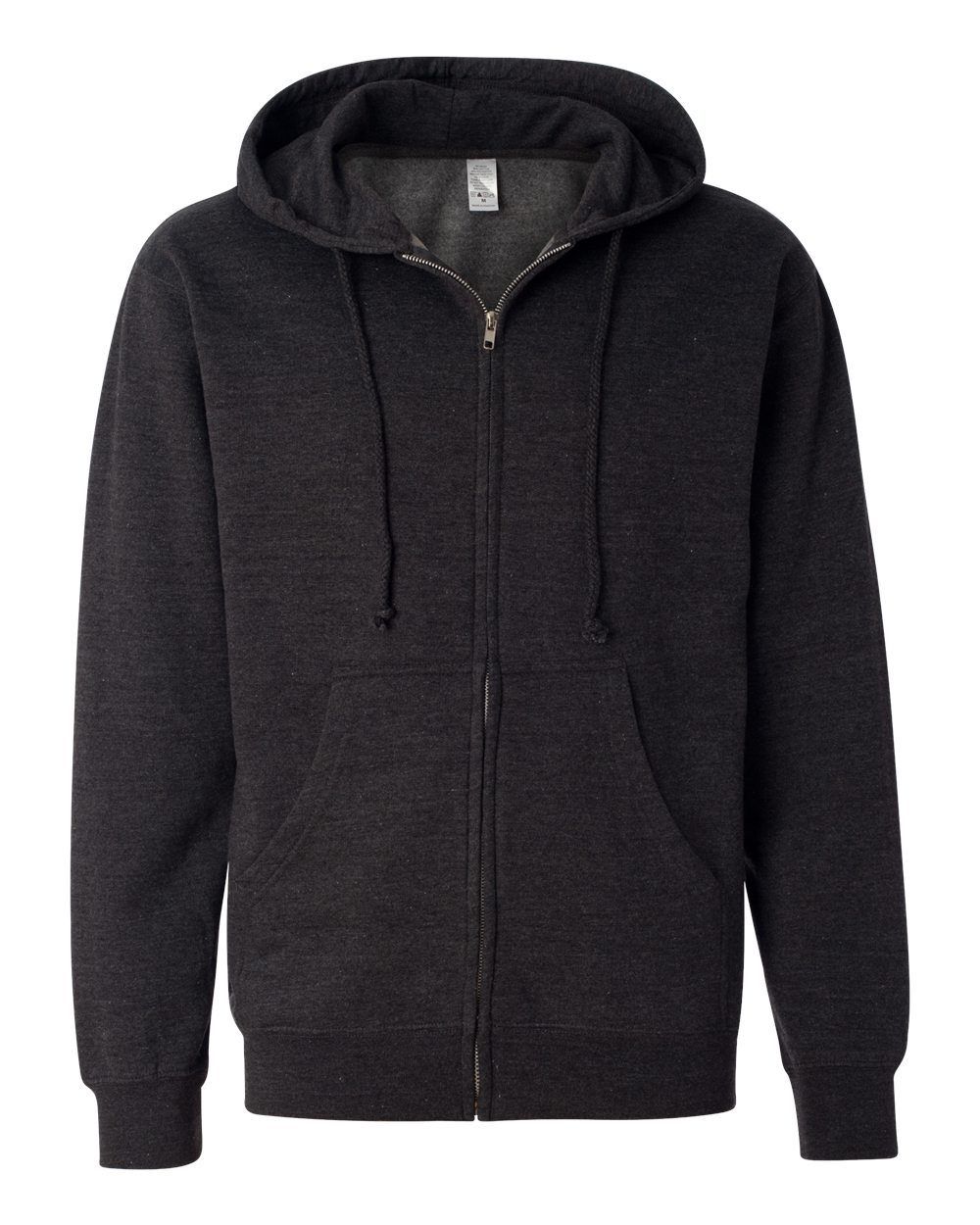 INDEPENDENT TRADING CO ADULT MIDWEIGHT ZIP HOODED SWEATSHIRT in Charcoal Heather
