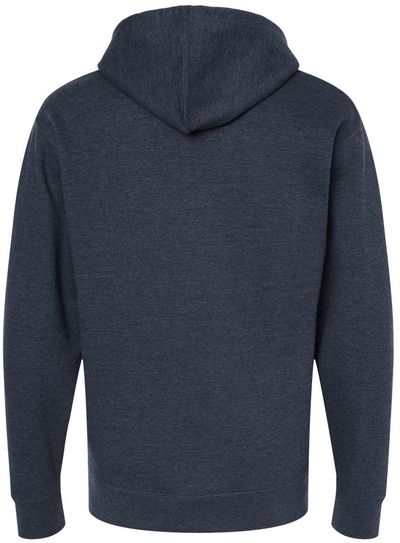 Am image of a Custom INDEPENDENT TRADING CO ADULT MIDWEIGHT ZIP HOODED SWEATSHIRT in Navy!