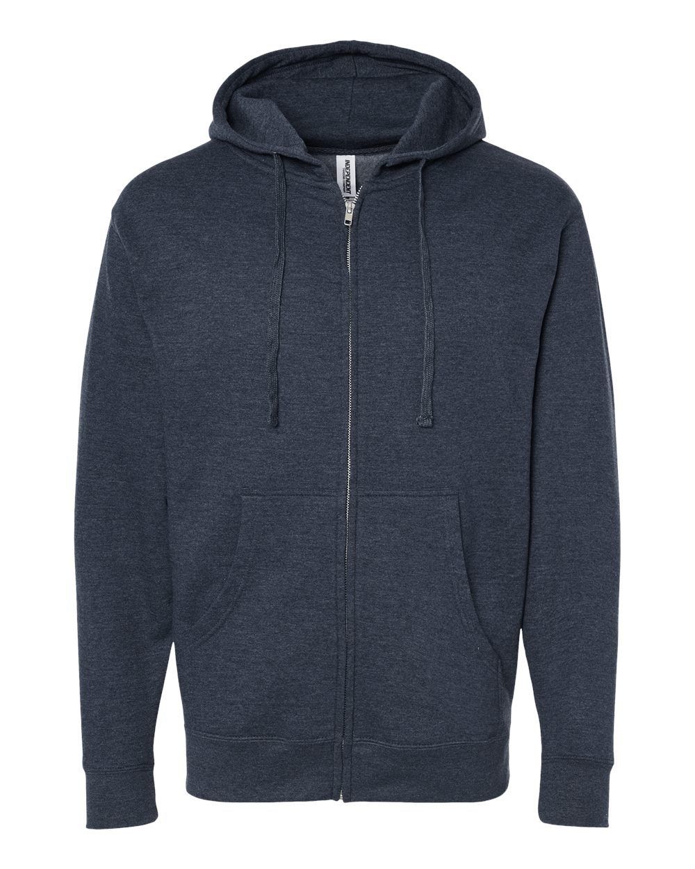 INDEPENDENT TRADING CO ADULT MIDWEIGHT ZIP HOODED SWEATSHIRT in Navy
