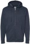 Am image of a Custom INDEPENDENT TRADING CO ADULT MIDWEIGHT ZIP HOODED SWEATSHIRT in Navy!