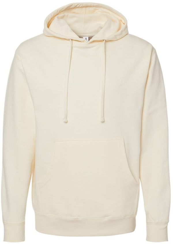 Am image of a Custom INDEPENDENT ADULT MIDWEIGHT HOODED SWEATSHIRT in Bone!