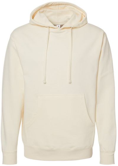 Am image of a Custom INDEPENDENT ADULT MIDWEIGHT HOODED SWEATSHIRT in Bone!