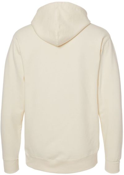Am image of a Custom INDEPENDENT ADULT MIDWEIGHT HOODED SWEATSHIRT in Bone!