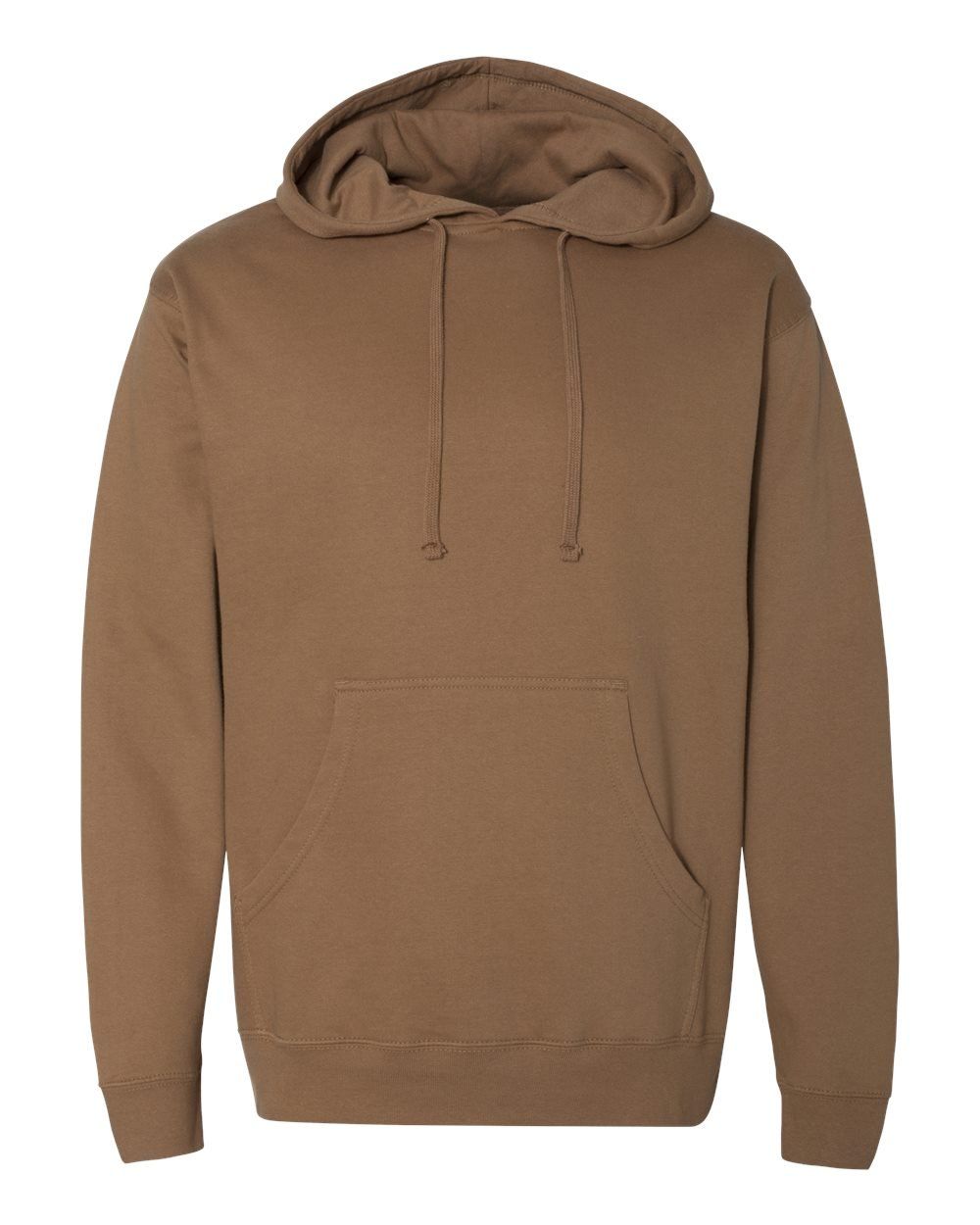 INDEPENDENT ADULT MIDWEIGHT HOODED SWEATSHIRT in Saddle