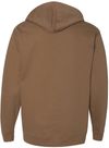 Am image of a Custom INDEPENDENT ADULT MIDWEIGHT HOODED SWEATSHIRT in Saddle!