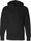 Am image of a Custom Independent Trading Co. Heavyweight Hooded Sweatshirt in Black!