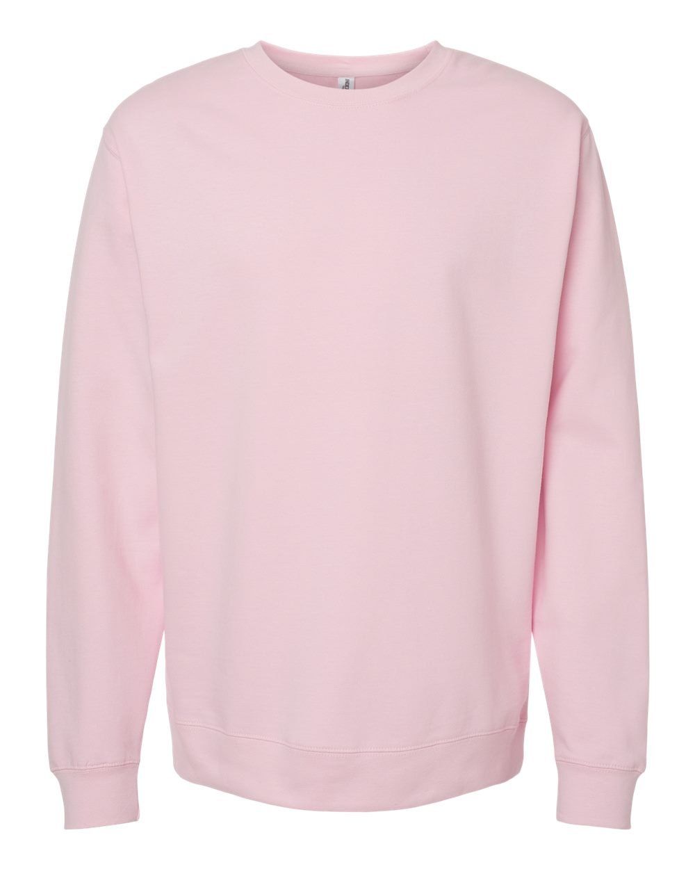 INDEPENDENT ADULT MIDWEIGHT CREWNECK SWEATSHIRT in Light Pink