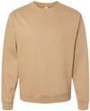 Am image of a Custom INDEPENDENT ADULT MIDWEIGHT CREWNECK SWEATSHIRT in Sandstone!
