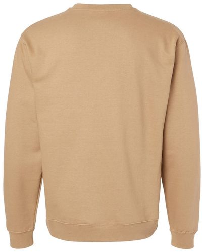 Am image of a Custom INDEPENDENT ADULT MIDWEIGHT CREWNECK SWEATSHIRT in Sandstone!