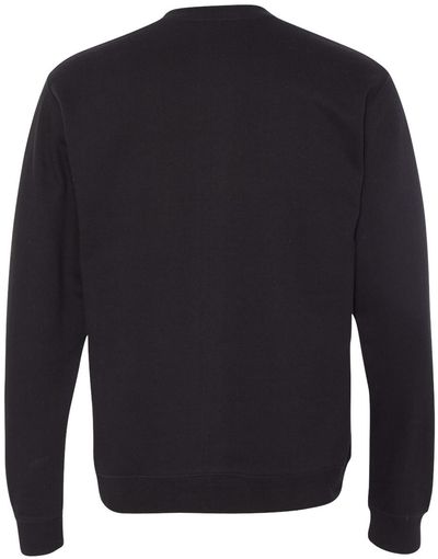 Am image of a Custom INDEPENDENT ADULT MIDWEIGHT CREWNECK SWEATSHIRT in Black!