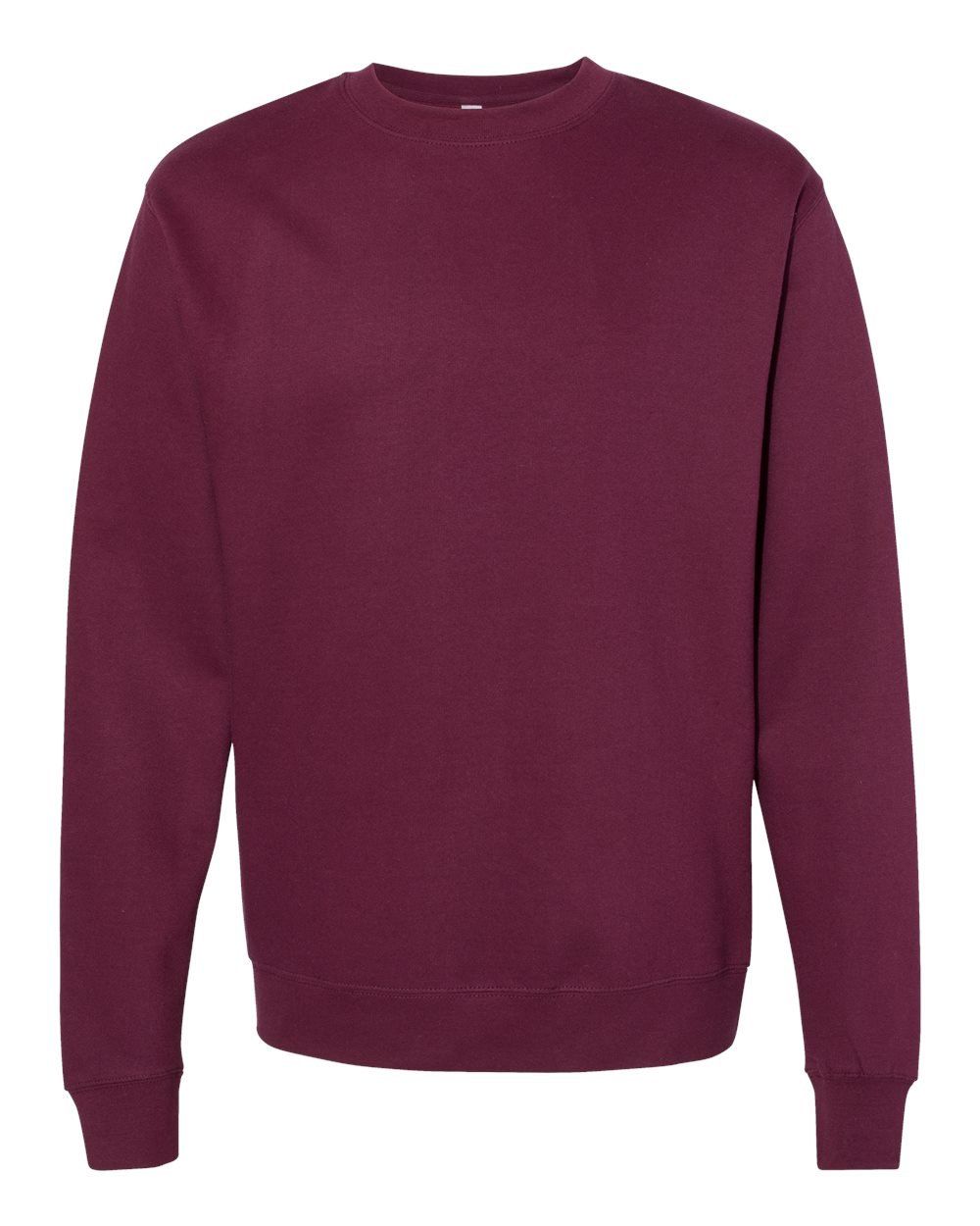 INDEPENDENT ADULT MIDWEIGHT CREWNECK SWEATSHIRT in Maroon