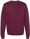 Am image of a Custom INDEPENDENT ADULT MIDWEIGHT CREWNECK SWEATSHIRT in Maroon!
