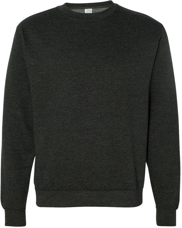 Am image of a Custom INDEPENDENT ADULT MIDWEIGHT CREWNECK SWEATSHIRT in Charcoal Heather!