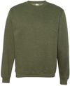 Am image of a Custom INDEPENDENT ADULT MIDWEIGHT CREWNECK SWEATSHIRT in Army Heather!