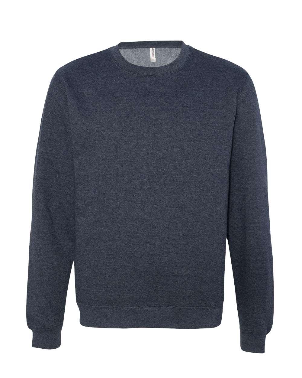 INDEPENDENT ADULT MIDWEIGHT CREWNECK SWEATSHIRT in Classic Navy Heather