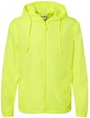 Am image of a Custom Independent Trading Co Lightweight Windbreaker Full Zip Jacket in Safety Yellow!
