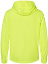Am image of a Custom Independent Trading Co Lightweight Windbreaker Full Zip Jacket in Safety Yellow!