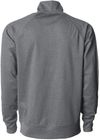 An image of a Custom Unisex Poly Tech Full Zip Track Jacket in Gunmetal Heather!