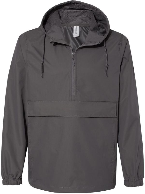 Am image of a Custom Independent Trading Co Nylon Anorak in Graphite!