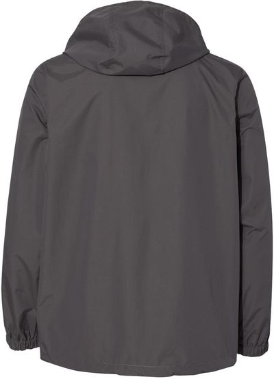 Am image of a Custom Independent Trading Co Nylon Anorak in Graphite!