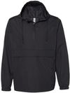 Am image of a Custom Independent Trading Co Nylon Anorak in Black!