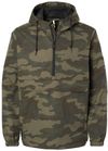 Am image of a Custom Independent Trading Co Nylon Anorak in Forest Camo!
